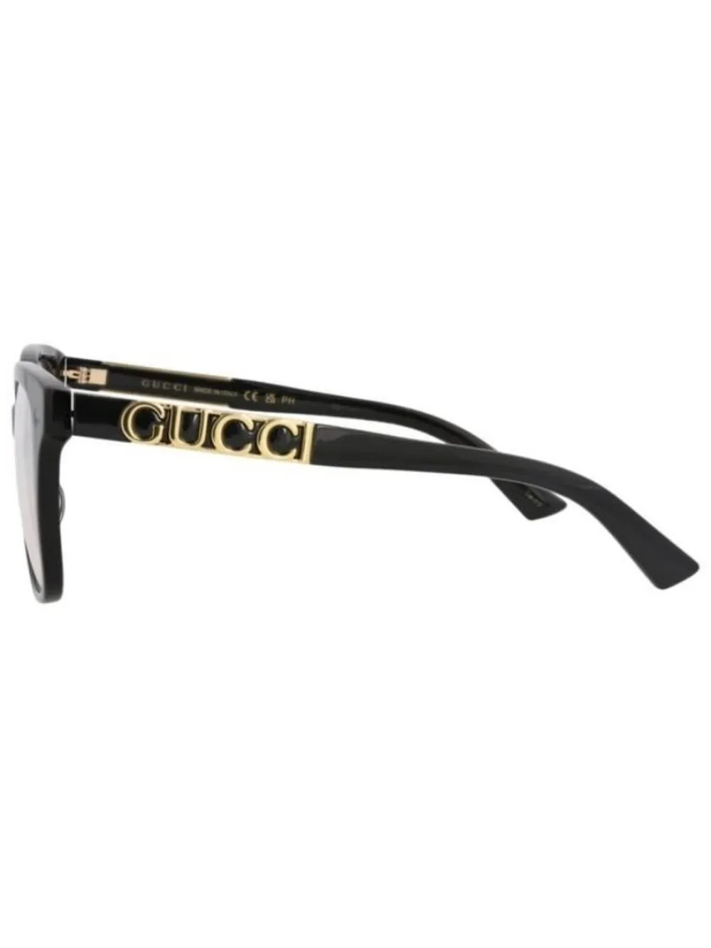 New Gucci Womens Square/Rectangle Black Black Transparent Fashion Designer Eyegl